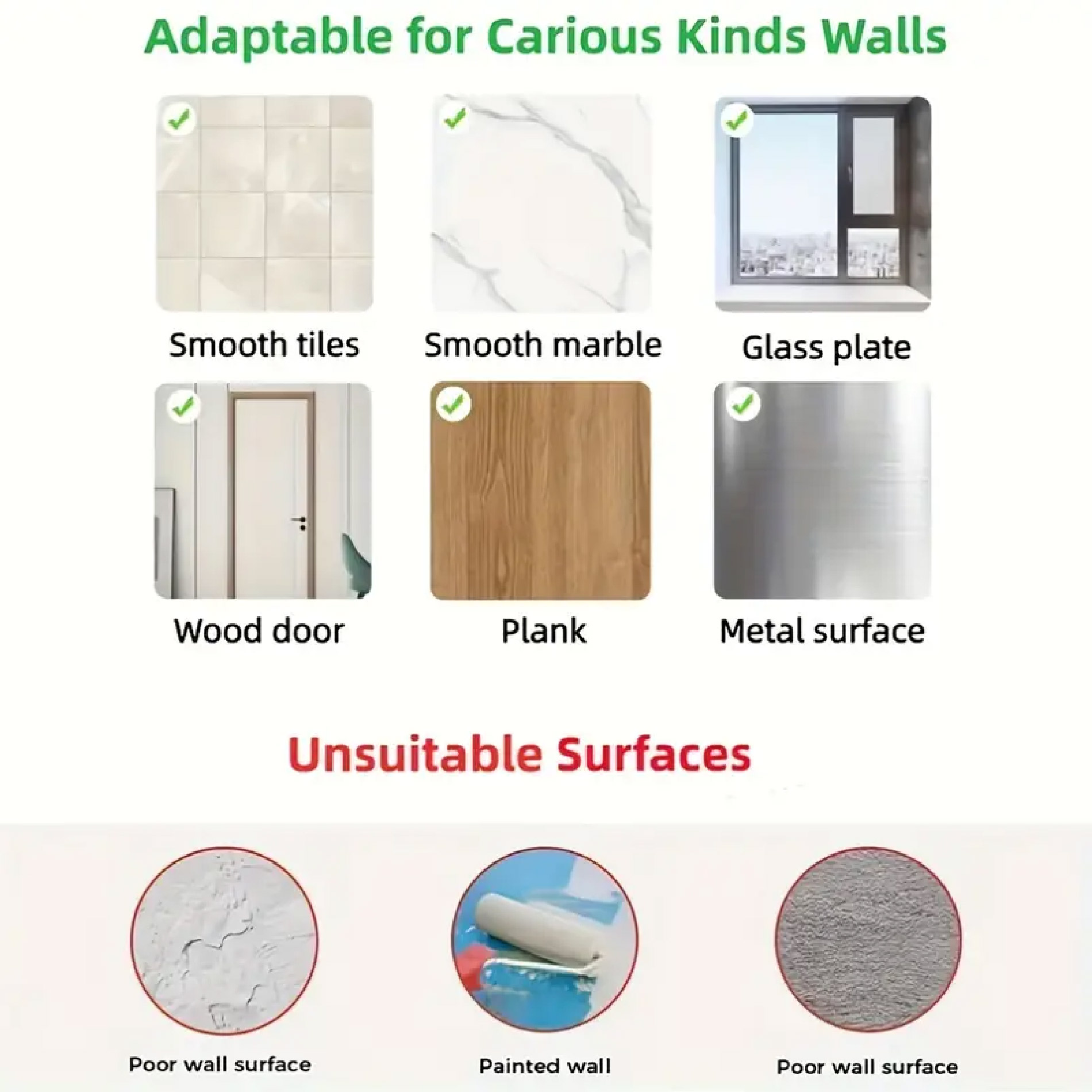 Miniatura 8 de Set X2 Percheros Adhesivos 6 Ganchos